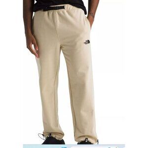 The North Face Mens Beige Tan SweatPants JOggers Adjustable Belt Ankle Toggles S